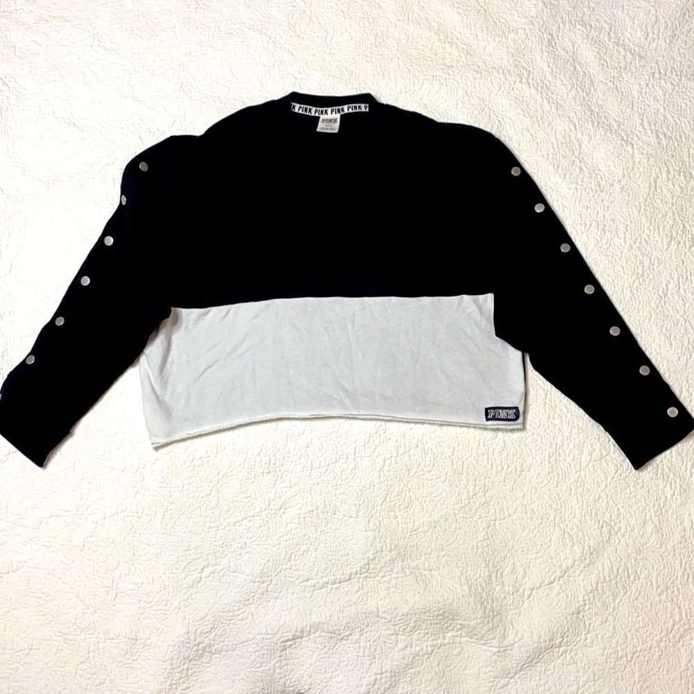 PINK SWEATSHIRT WITH SNAPS